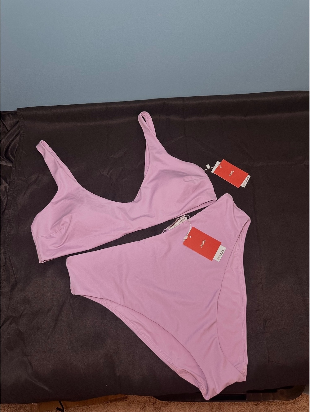 Andie Lilac Two-Piece Bikini Swimsuit Set Size XL [COPY]